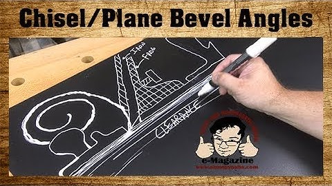You worry too much about chisel/plane bevel angles!
