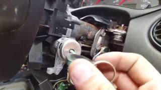 Mk1 Focus  Ignition Tumbler Removal