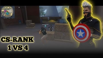 Cs ranked gameplay unexpected gameplay || 1 vs 4 || mobile gameplay ||