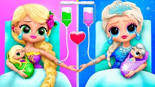 Elsa und Rapunzel im Krankenhaus! 35 LOL OMG Hacks