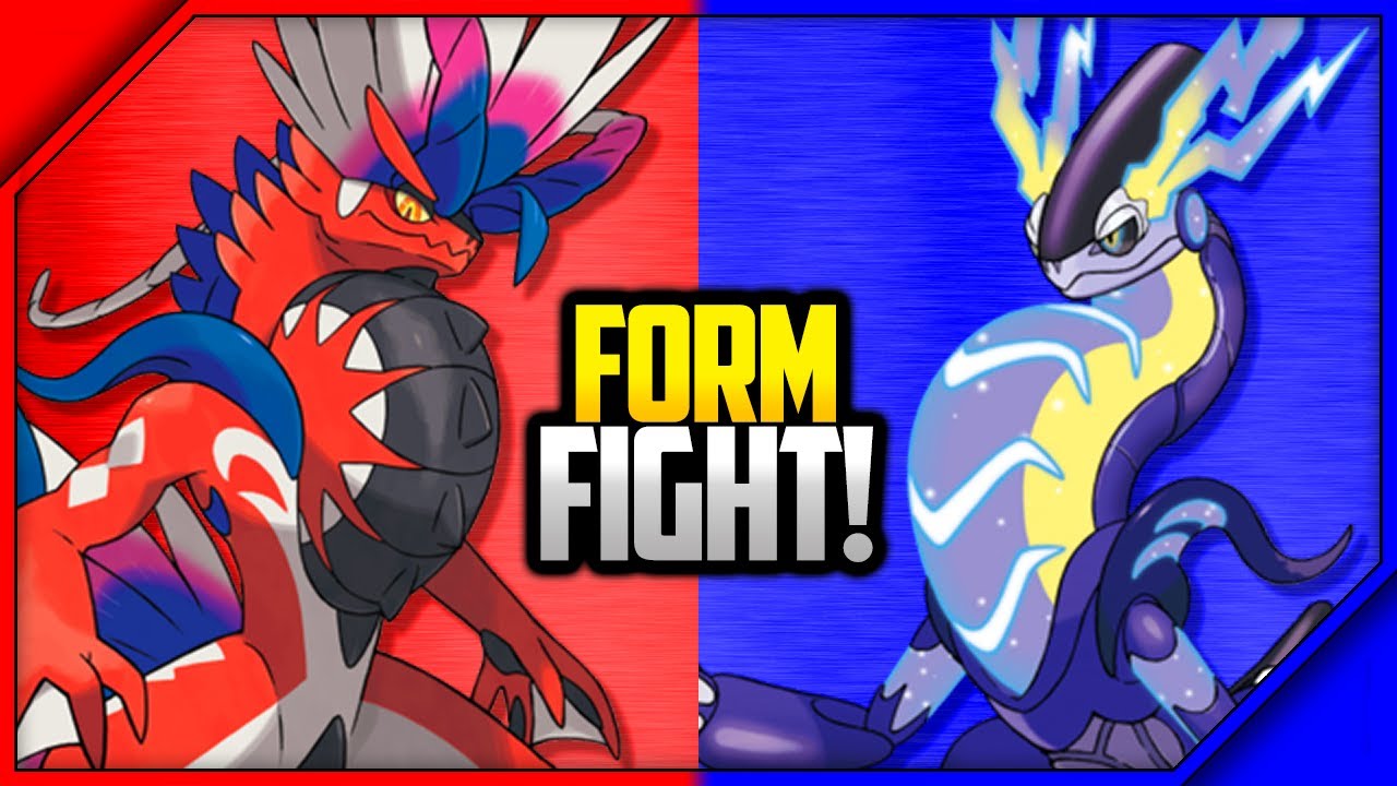 Koraidon vs Miraidon  Pokemon Scarlet & Violet Form Fight 