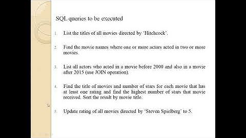 DBMS LAB PROGRAM 3 - Movie Database