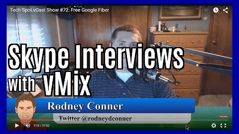 Skype Interviews with vMix: Quick as possible