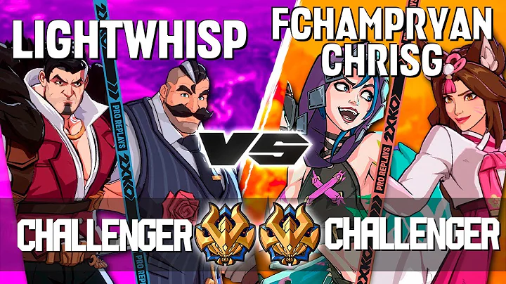 2XKO ▰ LIGHTWHISP (Braum-Darius) vs FCHAMPRYAN - CHRISG (Jinx-Ahri) ▰ 2XKO Pro level replays