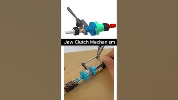 Jaw Clutch Mechanism Explained  3D Animation  #automobile #engineering #mechanism