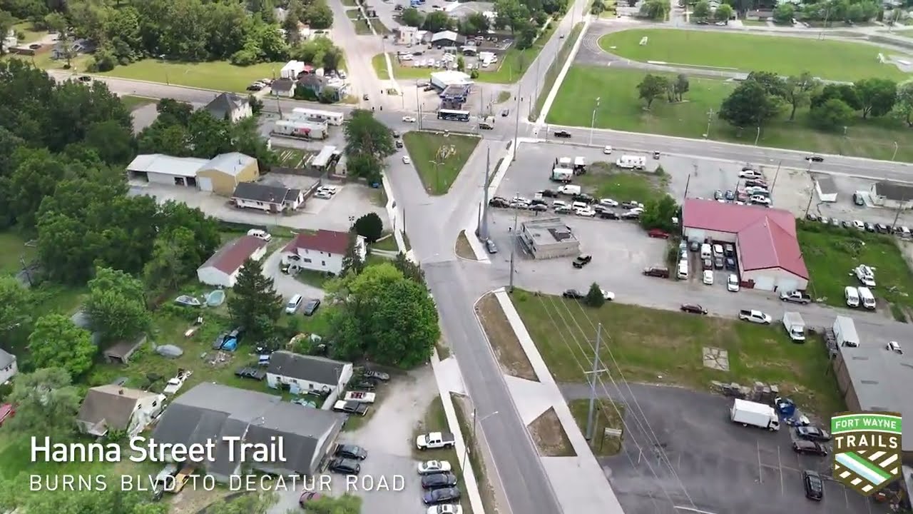 Fort Wayne Trails - Hanna Street Trail -  Burns Blvd to Decatur Road Connection