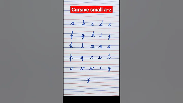 cursive small letters a to z #shorts #english ✍️#youtubeshorts by NM writing