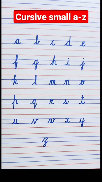 cursive small letters a to z #shorts #english ✍️#youtubeshorts by NM writing