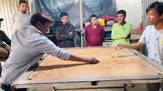 Nepal Top Carrom board Players One VS One Dengrious Gameplay 😳