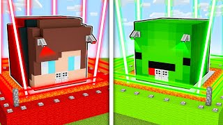 Mikey vs JJ (Maizen) - Most Secure Base Ever! (Minecraft Build Battle)