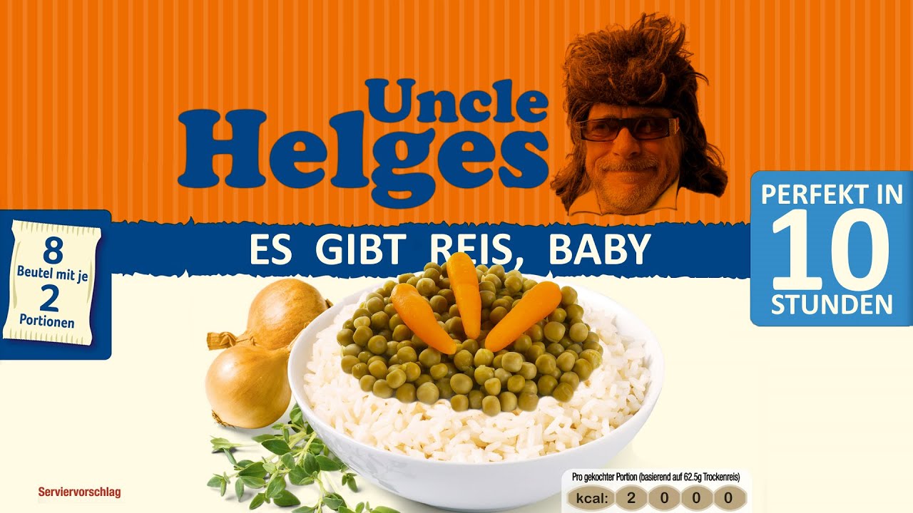 Helge Schneider Es gibt Reis, Baby (10h Version) YouTube Helge Schneider Es gibt Reis, Baby (10h Version) YouTube