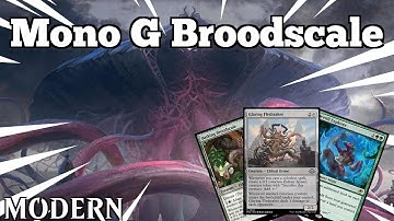 Turn 3 INFINITE COMBO Machine! | Mono G Broodscale | Modern Challenge | MTGO