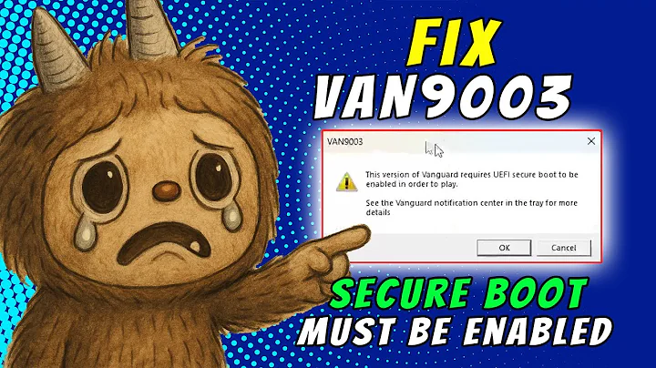 ✅ Fix VAN9003 Vanguard Error in Valorant – UEFI Secure Boot Required | 2025 Easy Fix