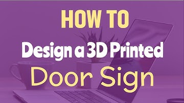 How to Create a 3D Door Sign in Sketch UP - 3D Printer