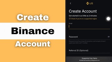 How To Create A Binance Account