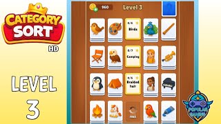 Category Sort Level 3: Gameplay Solution