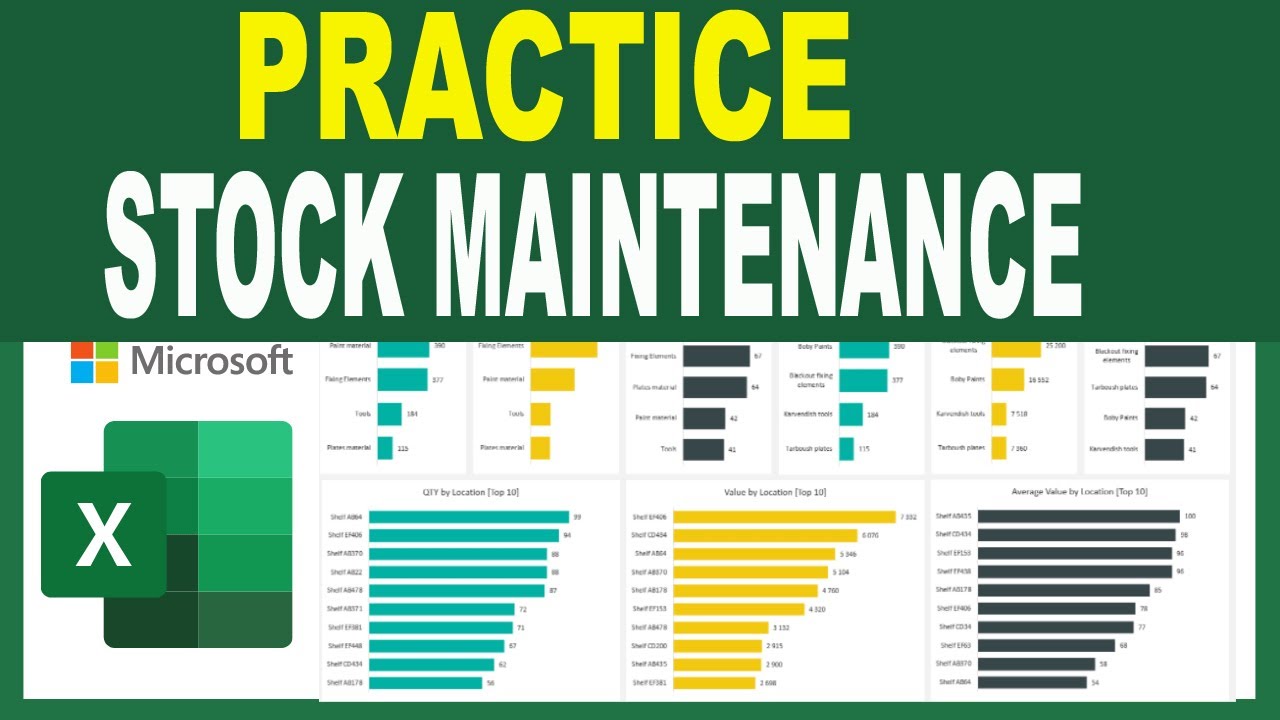 Stock [ Inventory ] Management in Excel - Stock Maintain in Excel ...