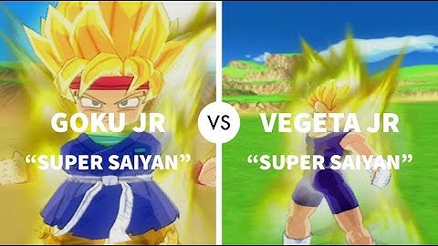 SSJ Goku Jr VS SSJ Vegeta Jr | Dragon Ball Z: Budokai Tenkaichi 3 | Very Hard CPU VS CPU