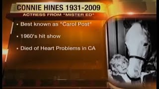 Connie Hines:  News Report of Her Death - December 18, 2009