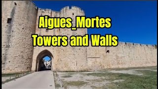 Aigues Mortes the medieval City by walls surrounding#Southern france