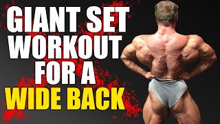 (TRY THIS) Wide Back Giant Set Workout