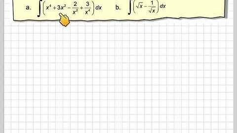 Integration using the power rule