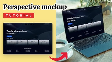 How to create a perspective mockup for your portfolio! Design tutorial | Ui Ux design tutorial