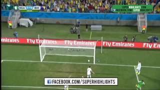 Nigeria vs Bosnia 1- 0 Peter Odemwingie's Goal World Cup 2014