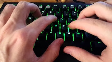 Razer BlackWidow Chroma Typing Test - 98 WPM