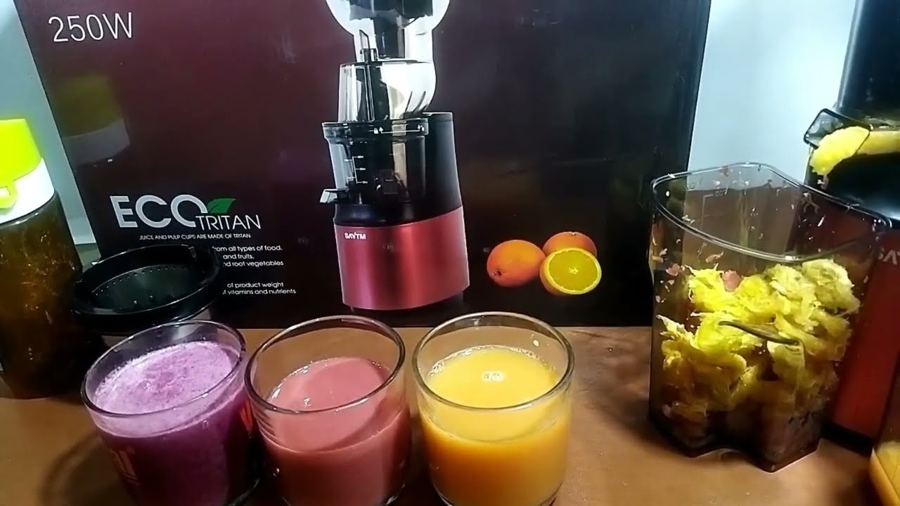 Slow Electric Juicer Machine, 90Mm Large-Caliber Slag Juice