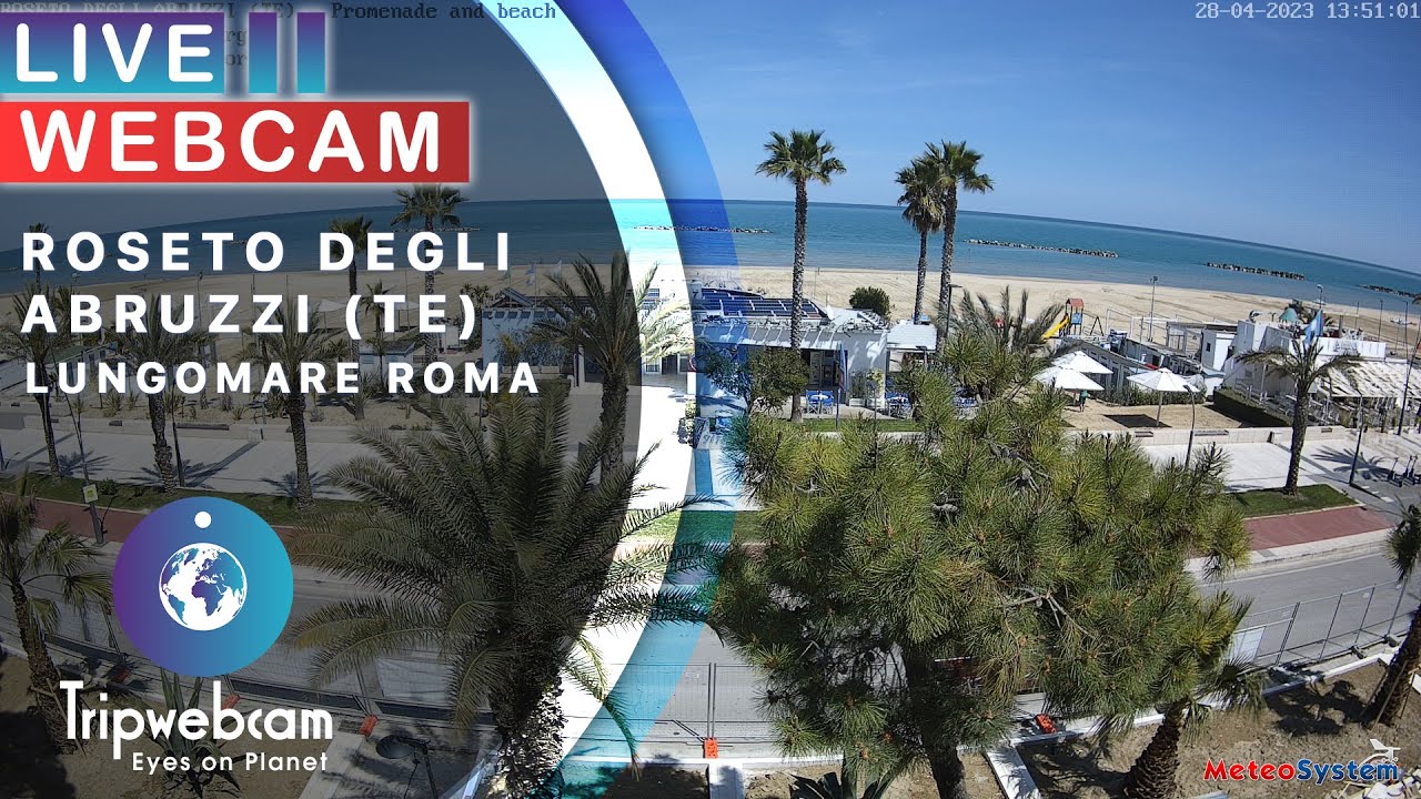 Roseto degli Abruzzi Live Webcam - Lungomare Roma