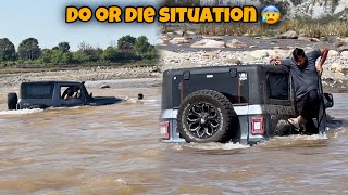 How we rescued our Mahindra Thar from River | Riskiest situation ever faced