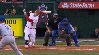 KC@LAA: Guthrie fans Navarro for his second strikeout