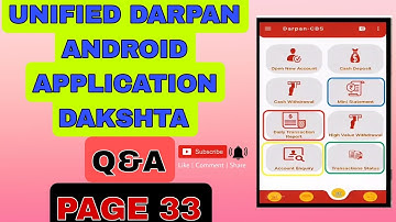 page 33 unified android darpan application dakshta  question and answer