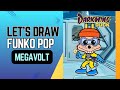 Let’s Draw Funko Pop Style - Megavolt (Darkwing Duck)