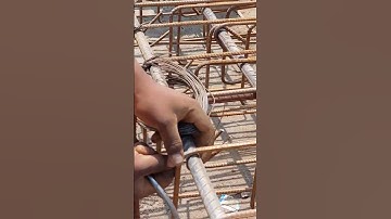Binding Wire Tying Method in Steel Reinforcement | #shorts #short #bindingwire #steelreinforcement