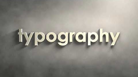 Typography Test Render