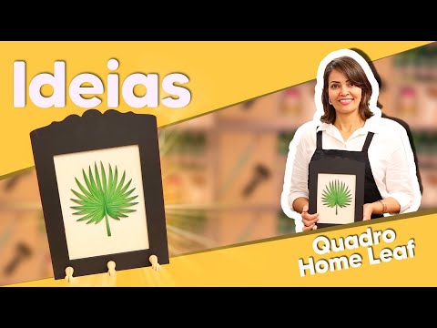 IDEIAS - Placa Home Leaf Fabiana Freitas