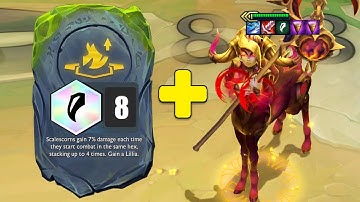 LILLIA 8 CHIẾN BINH RỒNG BUFF MAX DAME GÕ BONK BONK CỰC KHỎE | DTCL MÙA 7.5