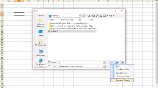 Repair & recover corrupted excel file without software (Hindi-Urdu)