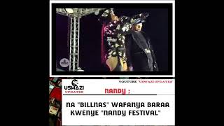 NANDY × BILLNASS / WAKIWASHA NANDY FESTIVAL      #Uswaziupdates