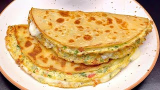 Liquid Dough Egg Paratha Recipe No Kneading Super Easy Breakfast Soft And Tasty Egg Paratha