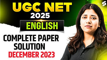 UGC NET English Previous Question Paper With Answers | UGC NET English Question Paper 2023 | Ayesha
