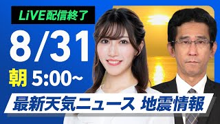 ウェザーニュースの配信のサムネイル画像