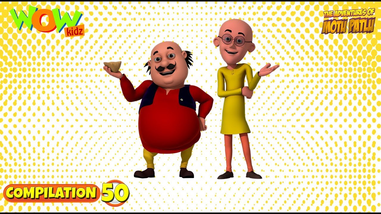 Motu Patlu   Non stop 3 episodes  3D Animation for kids    50