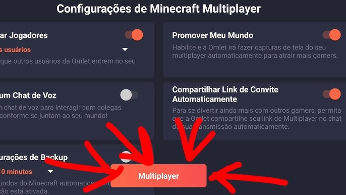 ✓[2021] como jogar Minecraft ONLINE pelo OMLET ARCADE, mesmo com Minecraft  PIRATEADO!! 