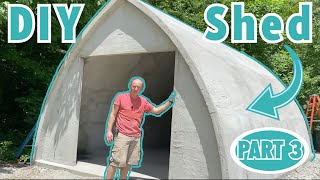 Build CHEAP DIY!! I Built a Styrocrete Garden Shed! Pt. III