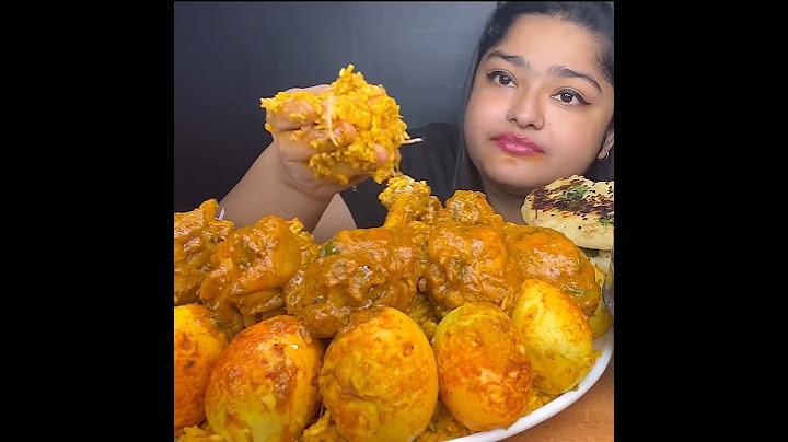 ASMR: EATING SPICY CHICKEN CURRY🔥 EGG BIRYANI || #shorts #mukbangn#asmreating #mukbangasmr #asmr