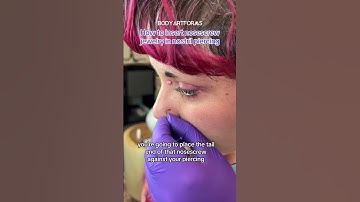 How to insert a corkscrew style nosescrew in a nostril piercing #shorts
