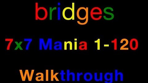 Flow Free Bridges 7x7 Mania Walkthrough